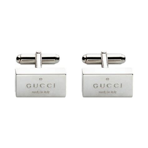 gucci silver cufflinks.